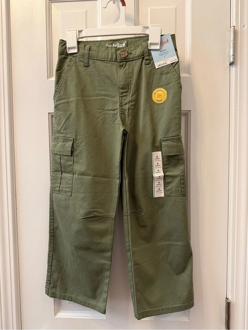 Cat & Jack Baggy Cargo Pants w/ Adjustable Waist